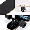 TLHB Longboard Skateboard, 41 Inch Drop Through Longboard Complete 9-Ply Nature Maple Premium Cruiser Long Board for Adults, Teens and Kids - High-Speed Bearings & T-Tool-Spaceman #4