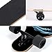 TLHB Longboard Skateboard, 41 Inch Drop Through Longboard Complete 9-Ply Nature Maple Premium Cruiser Long Board for Adults, Teens and Kids - High-Speed Bearings & T-Tool-Spaceman