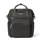 Baggallini Securtex Anti-Theft Windsor Backpack for Travel, Work & College, RFID & Locking Zipper, Up to 16" Laptop