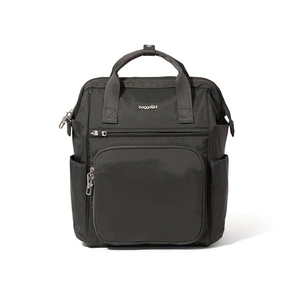 Baggallini Securtex Anti-Theft Windsor Backpack for Travel, Work & College, RFID & Locking Zipper, Up to 16" Laptop