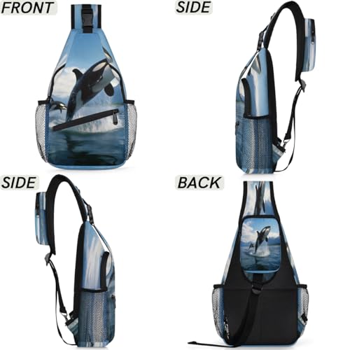 Bolso cruzado unisex estilo sling para viaje y senderismo miniatura 6