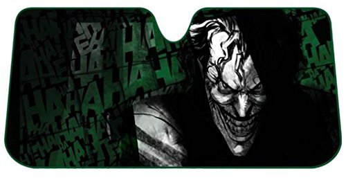 Plasticolor 003758R01 Joker Laughs Warner Brothers Accordion Bubble Sunshade