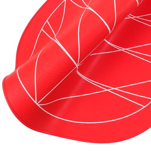 Capa profesional para corte de cabello roja antiestática miniatura 3