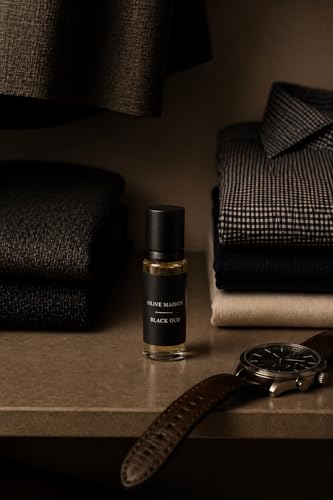 Image of Olive Maison Black Oud Attar 6ml for Men | Long Lasting Strong Woody Perfume Oil | Alcohol-Free Premium Oud Fragrance Roll-On
