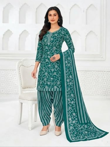 Image of Yashika Women'S Unstitched Crepe Dress Materials | Crepe Salwar Suit For Women | Suit Material For Women Unstitched