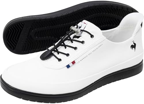 le coq sportif Men's Alma R SI Slip-on Shoes: Easy to slip on, thin sole, odor-resistant, lightweight, waterproof, suitable for both sunny and rainy weather, travel and office casual sneakers.