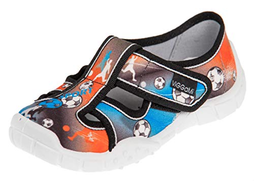 Viggami Ragazzo Pantofola con Chiusura in Velcro