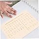 BCOATH Braille Buchstabentafel aus Holz für Lehrhilfe für Braille Bildung Tragbares Lernwerkzeug für Sehbehinderte Menschen für Unterricht und Selbststudium
