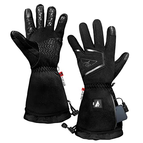 Battery Heated Gloves for Women - Waterproof, 3 Heat Levels, 8 Hours of Heat