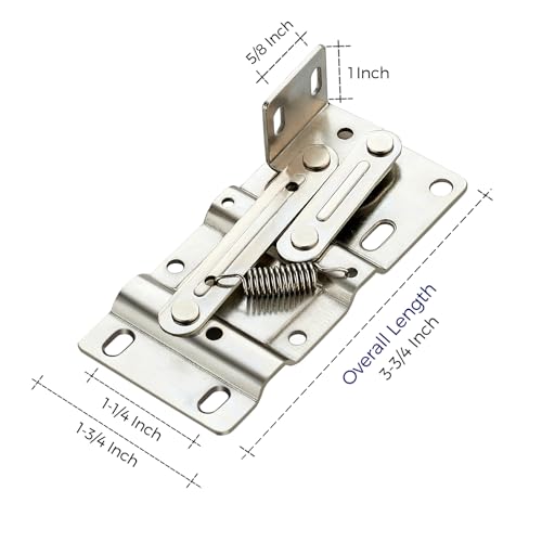 Ravinte 2 Pair Tip Out Tray Hinges Kitchen Cabinet Hinges Self Closing Cabinet Kitchen Hardware Satin Nickel Sturdy Easy Install Bathroom Sink Front Drawer Hardware by Ravinte - Image 3