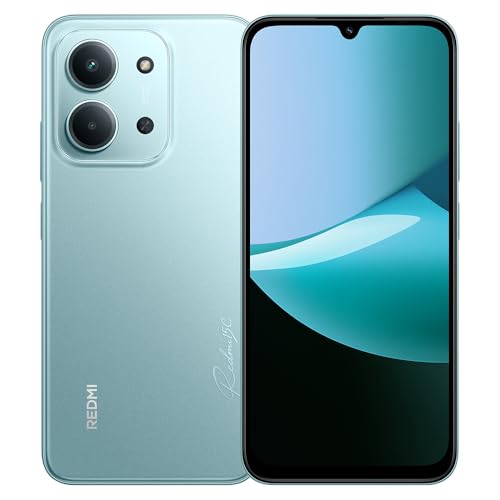 XIAOMI Redmi 15C 4G Smartphone, 8 GB + 256 GB, 6,9 Zoll, Grün Telefon, 6000 mAh, Dual 50 MP KI-System, 33 W Turboladung, HyperOS 2, mit Ladegerät, NFC nicht unterstützt