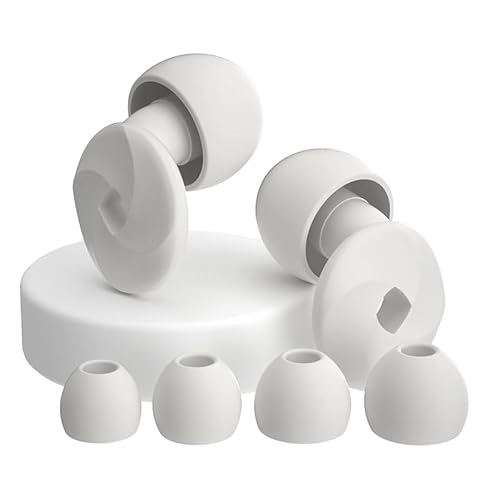 耳栓 睡眠用 寝ホン ノイズキャンセリング 騒音対策 快眠 安眠 みみせん 聴覚過敏 痛くない いびき対策 勉強 集中 防音 低減 水洗い可 誕生日プレゼント 仕事用/旅行/ライブ/機内用 安眠グッズ 繰り返し ギフト 男女兼用 収納ポーチ付 ホワイト