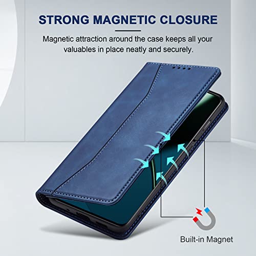 Image of Jasonyu Flip Wallet Case for OnePlus 11 5G,Blue