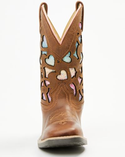 Shyanne Girls' Mi Amor Glitter Inlay Western Boot Broad Square Toe - Bsgfa24p34