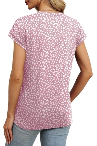 Image of Alaroo Womens Summer Tops Short Sleeve Shirts Crew Neck Tshirt Cute Trendy Tunic Blouses (S-3XL)