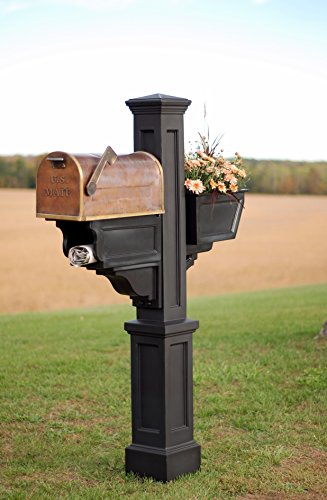 Mayne 5808-B Signature Plus Mail Post, 40.5X8, Black #TOP3