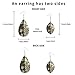 Tribal Seam Turtles Enthic Turtles Vintage Pattern Copper Plated Silver Earring Wood Drop Lightweight Earrings