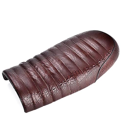 Selle de moto vintage marron et noire en cuir PU haute qualité pour Honda CB