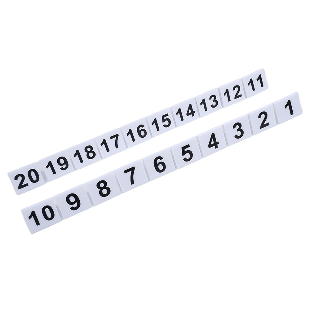 GTHTUHFD 1-20 Acrylic Table Tent Sign, Table Number Signs Acrylic Number For Wedding Roman Numerals Table Number Signs White-1-20pcs