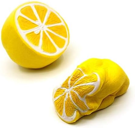 Jumbo squishies by Gyoby - Super Soft Squishy Toys Slow Rising Lemon Fruit Anti Stress Fidget - Stress Reliever Squeeze - Soft and Cute Squishies Toy - Squishy Kawaii - for Kids and Adults (Yellow) - Image 3