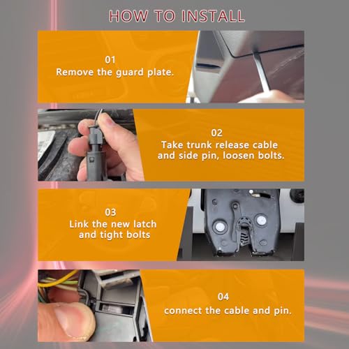 Image of Liftgate Latch Trunk Lock Actuator Compatible for Buick Encore 2013-2020 Cadillac Escalade 2015-2020 Chevrolet Bolt EV Sonic Suburban Tahoe Trax 2012-2020 GMC Yukon 2015-2020 Replace 931-277