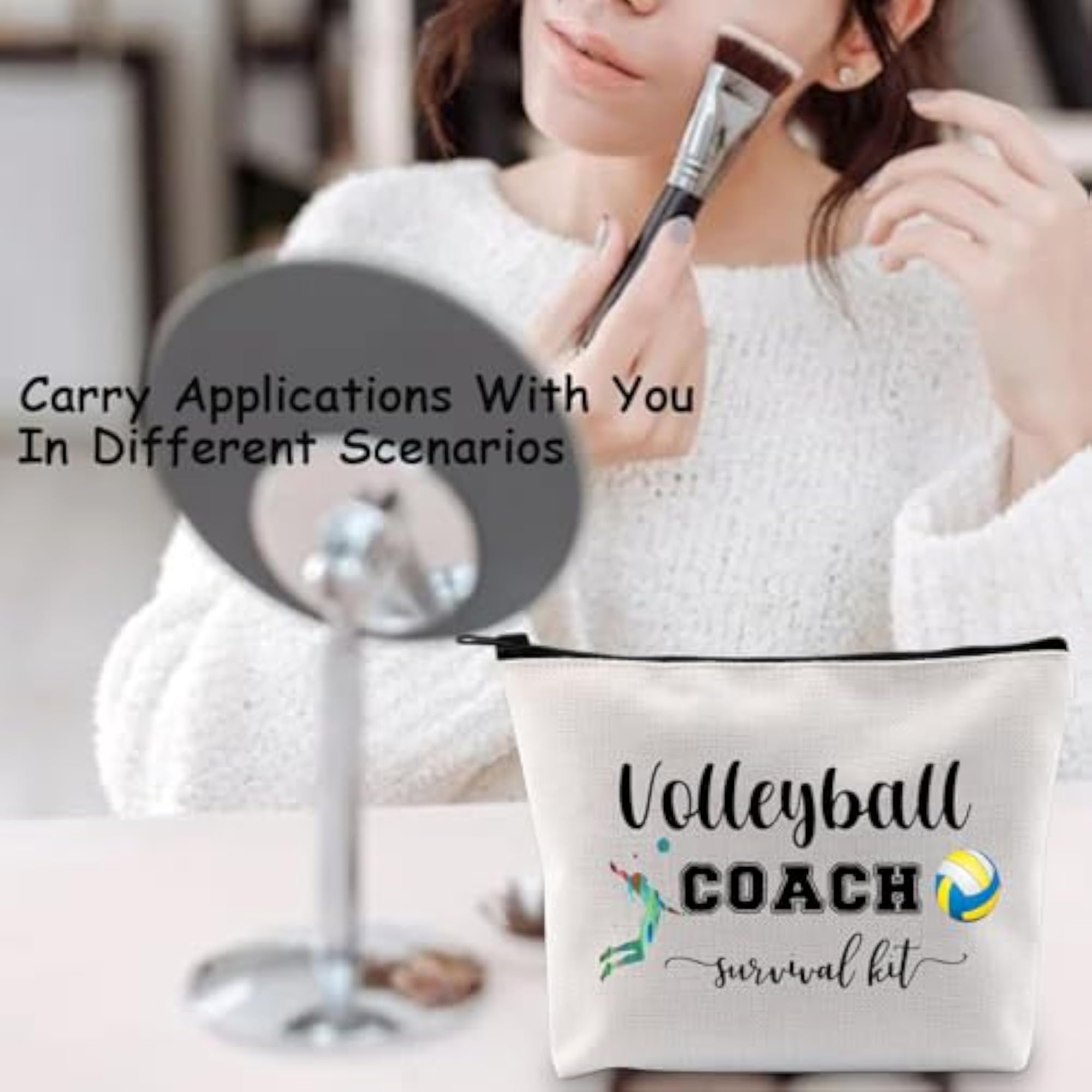 Volleyball Coach Survival Kit Cosmetic Bag