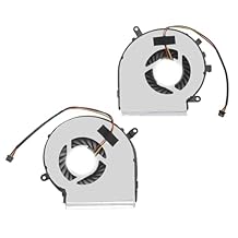 CPU GPU Cooling Fan for MSi GE62 GE72 PE60 PE70 GL62 GL72 GP62 GP72 MS 16J1 MS 16J5 MS 1791 MS 1795 Series, Low Noise Laptop Replacement Fan with 3 Pin Power Connector