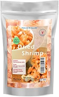 Premium Grade Dried shrimp without salt from Thailand 3.52 oz No preservative