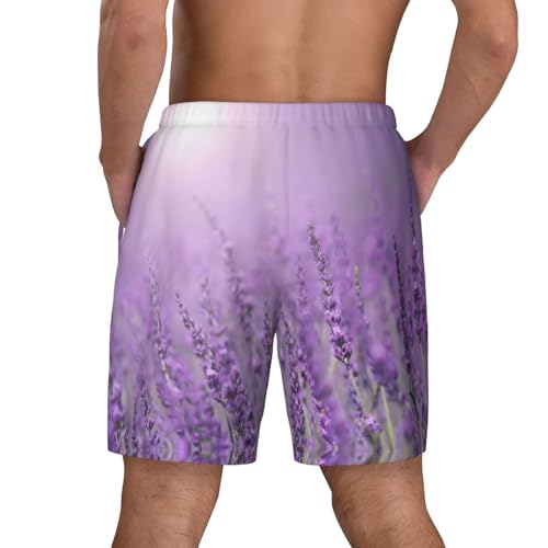 Short de bain séchage rapide violet lavande pour les vacances au soleil