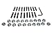 Z Whip 19pc Oil Pan Stud Kit with Locking Nuts Compatible with Acura Integra Honda Civic Del sol VTEC Type R GSR B18 B20 B16 D15 D16 1.8L H22 H23 B C D F H Series Engines B Engine Oilpan Bolt Set
