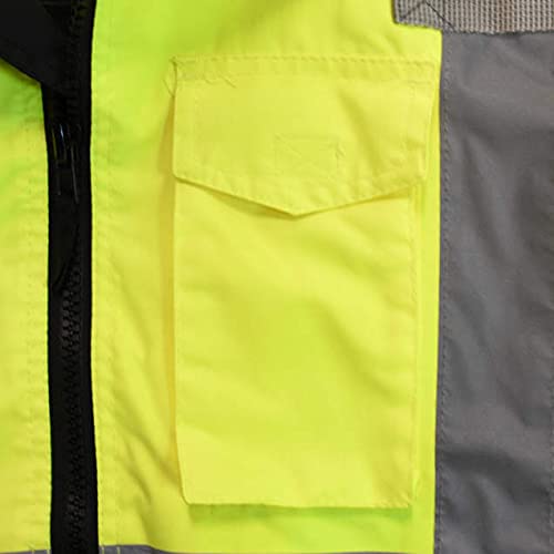 Image of Radians SJ110B Class 3 Two-in-One High Visibility Bomber Safety Jacket, Green, 2XL