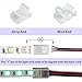 HOMELYLIFE 5 Pin RGBW LED Strip Connectors 10mm Solderless 20 Pcs with 16.4ft Extension Cable 5 Conductor for Waterproof or Non-Waterproof 10mm Wide RGBW LED Strip Lights