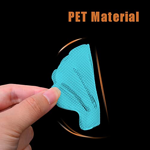 Secopad Non-Slip Bathtub Stickers, 24 Pcs Shell Safety Bathroom Tubs Showers Treads Adhesive Decals Scraper (Blue) #TOP2