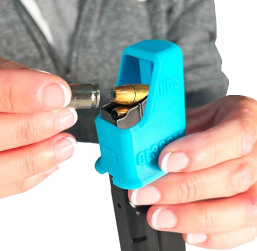 Hilljak Magazine Speed Loader Designed to fit Ruger LCP 380 Max, Quickie Loader (Teal)