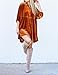 Women's Velvet Cocktail Dress Fall Fashion Lantern Sleeve High Waist A-Line Skater Party Dresses Brown