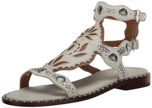 Ash Paraiba, Sandalias Planas Mujer, Beige Blanco Canela, 37 EU