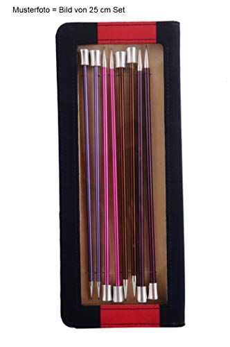 Knit Pro 40 cm para Cama Individual de Tejer con Extremo de Aluminio Zing Juego