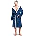 Produktbild Twinzen Bademantel Herren Frottee Velour Königsblau - Baumwollsamt - Morgenmantel Herren Baumwollvelours Bademantel Herren Baumwolle OekoTex Extra weich Größe XL