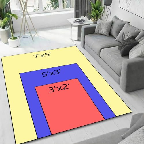 Tapete decorativo deportivo 3'x5' para habitación de niños miniatura 6
