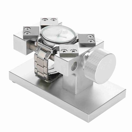 GOTOTOP Watch Bezel Removal Tool Watch Case Opener Watch Bezel Opener Workbench Back Case Opener Tool (Silver)
