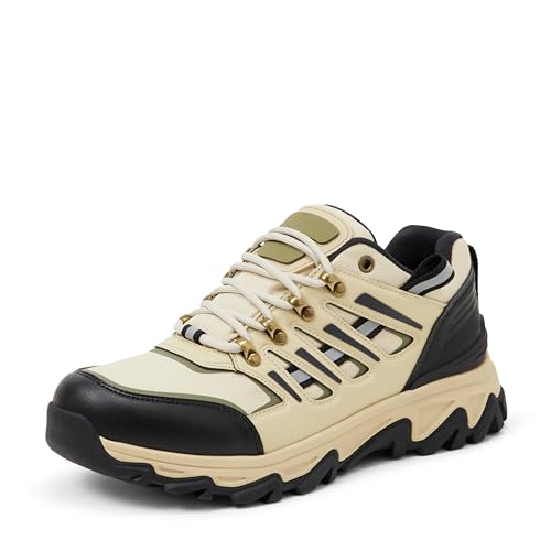Amazon Essentials Men's Waterproof Hiking Shoes with Memory Foam Insole, Sand, 10.5
