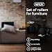Nirox 4x ruedas para muebles 50mm - Ruedas giratorias con freno giro...