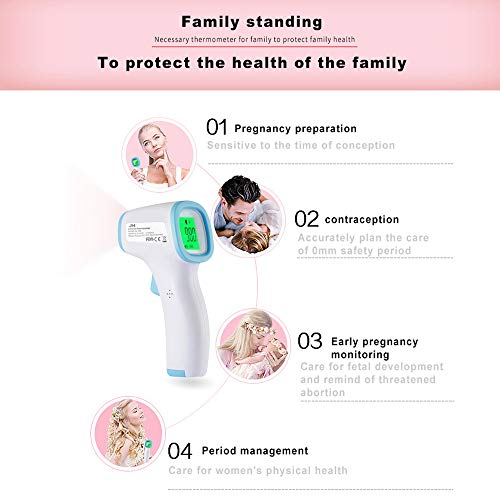 Tickas Forehead IR Thermometer,Digital Handheld Non Contact Temperature Measurement Device High Precision ℃ and ℉ Switchable