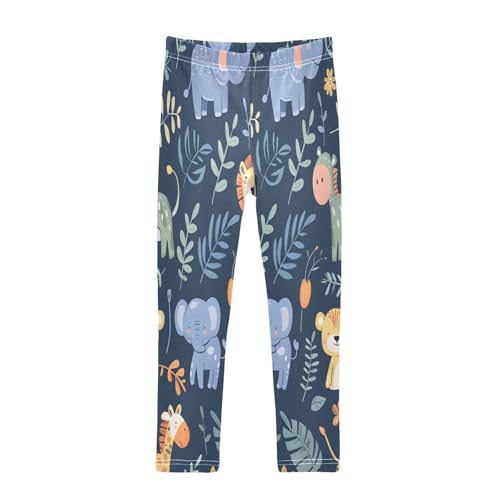 Toddler Girls Leggings Printed Yoga Pants Leggings Animals Giraffe Elephant for Kids