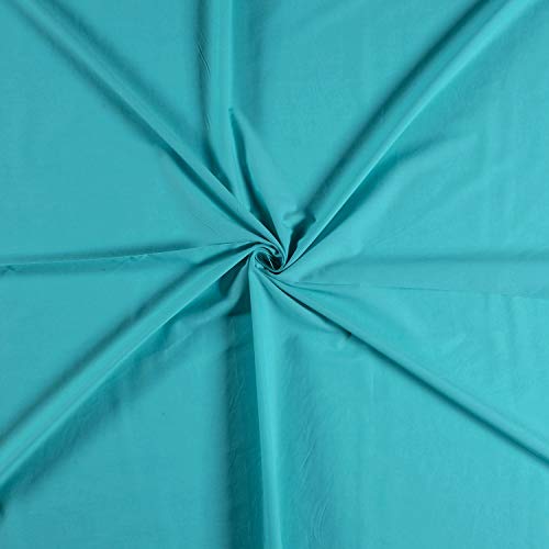 Tissu uni 100 % coton aqua en 5 mètres pour décorer votre salon et coudre vos vêtements