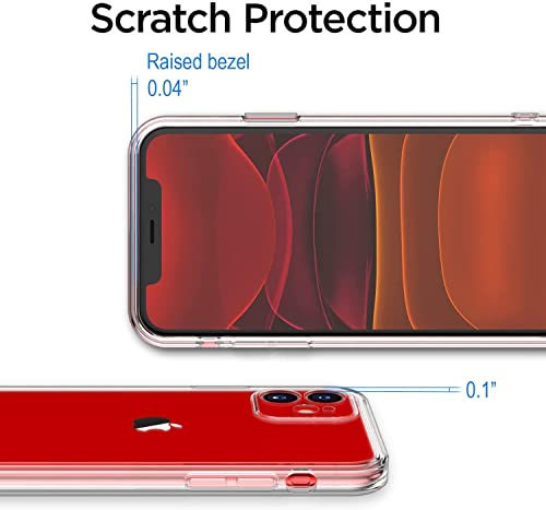 Image of NISHTECH for iPhone 11 Premium Hybrid Transparent Soft Slim Dust Proof Back Case Cover with Camera Protection