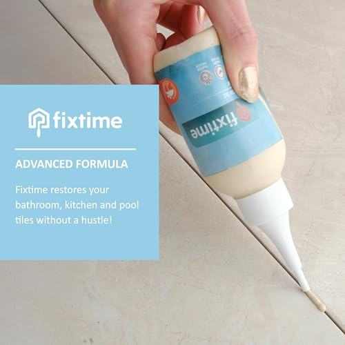 Grout Filler Repair Kit – Cream Beige Premixed Crack Filler for Floor Tiles – Fast Drying Grout Sealer with Spatula – 8 oz - Image 6