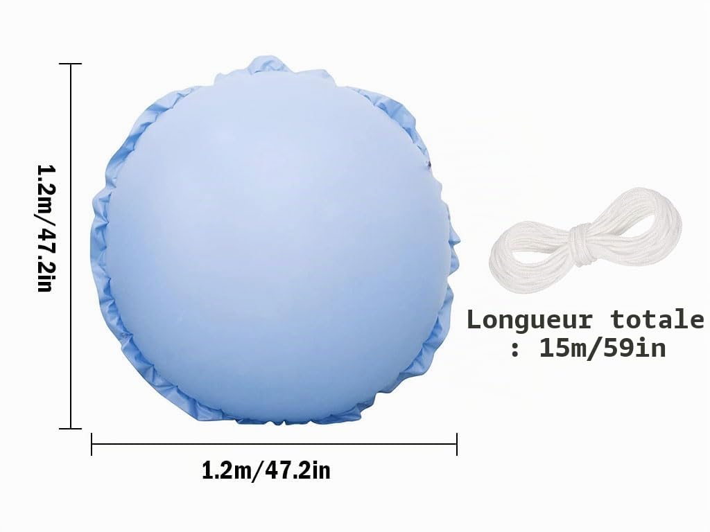 2Pièces Oreiller De Piscine d'hiver,Coussin d'air pour Piscine,Coussin d'air Piscine d'hiver,Coussin De Piscine d'hiver pour la Plupart des Piscines,Spas,Fontaines,Piscines,Petites Piscines