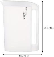 Vista 2 de Hervidor de agua de plástico con tapa, jarras de jugo, jarra de agua para leche, té, limonada, jugo de bebida, 74.4 fl oz