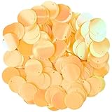 Hautes paillettes rondes plates:environ 20mm de diamètre chacune, ces paillettes plates rondes se démarquent de la foule par leur taille surdimensionnée, et ont un seul trou supérieur qui est facile à enfiler et à fixer, ce qui permet d'ajouter facilement de l'éclat à votre pièce, qu'elle soit portée individuellement ou en combinaison